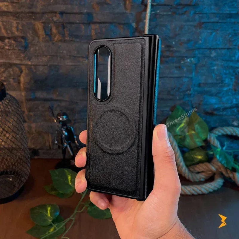 N-Case Leather Case Samsung Z Fold 4 - Three