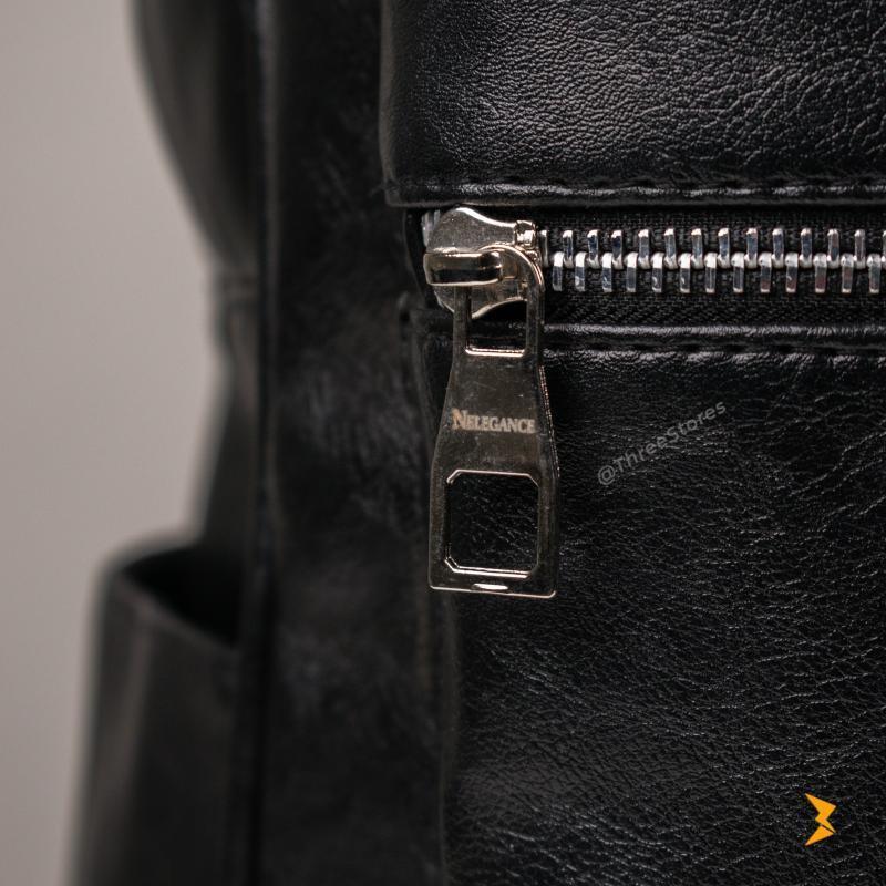 N-Elegance Sky Leather Backpack - Three
