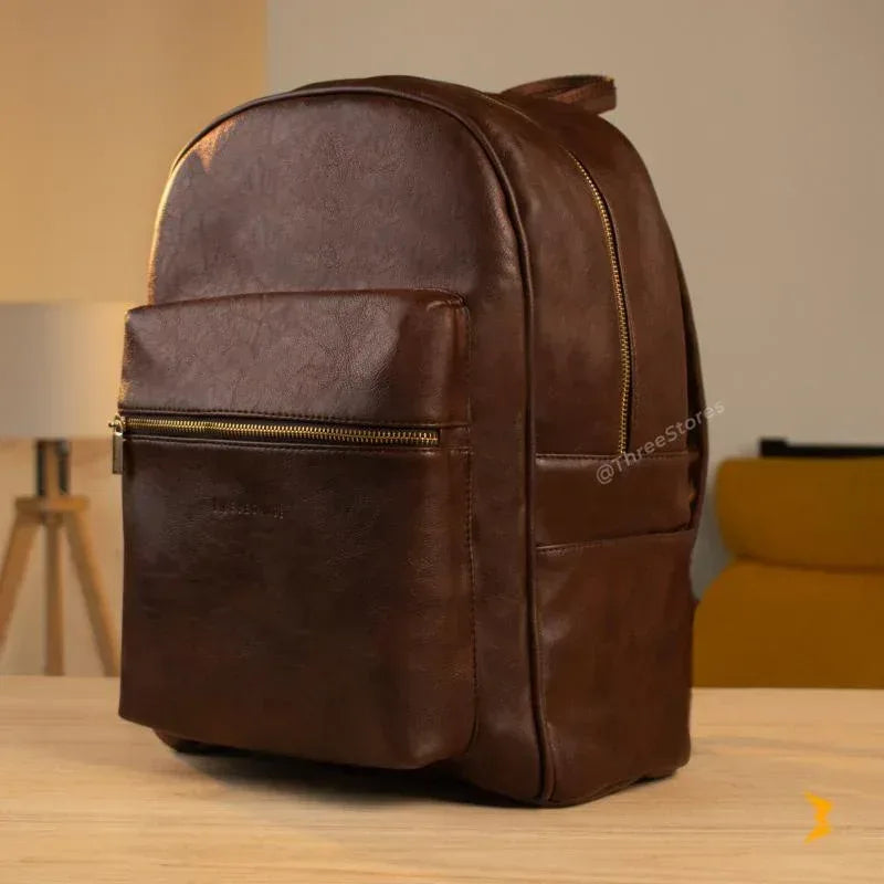N-Elegance Sky Leather Backpack - Three