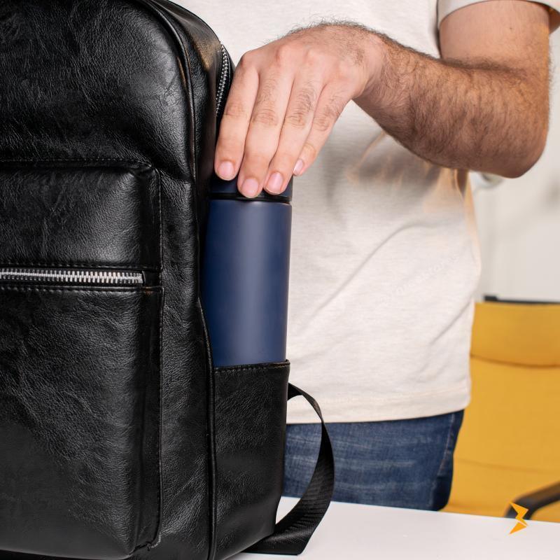 N-Elegance Sky Leather Backpack - Three
