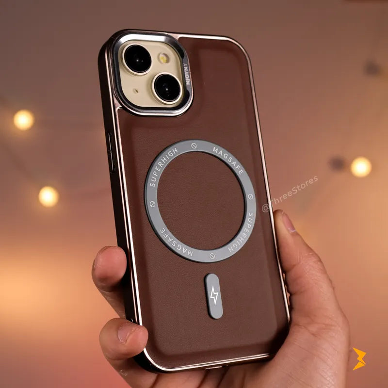 NJOYNY Leather Magsafe Case iPhone 13/14