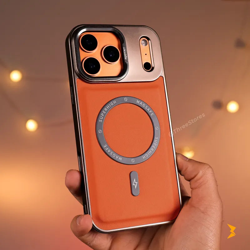 NJOYNY Leather Magsafe Case iPhone 17 Pro Max