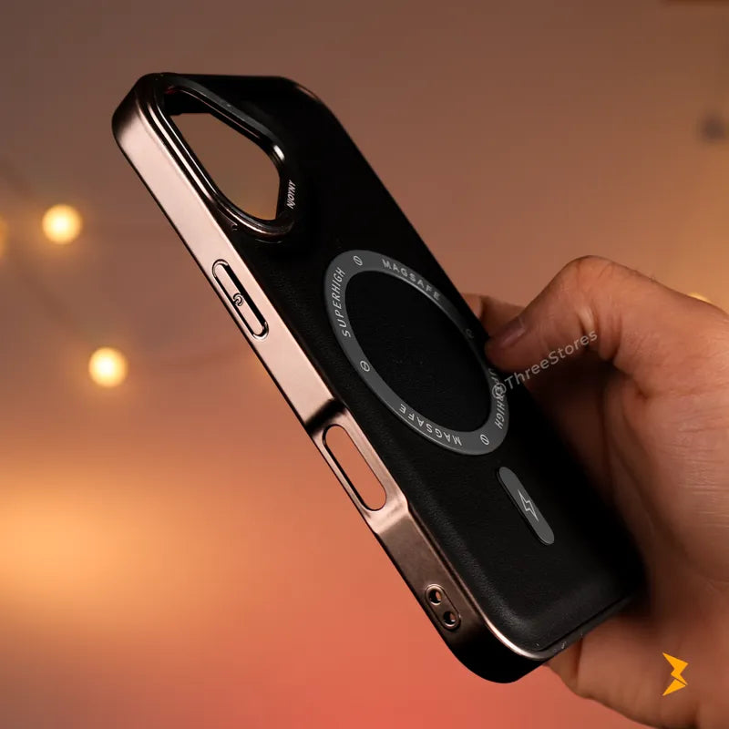 NJOYNY Leather Magsafe Case iPhone 17