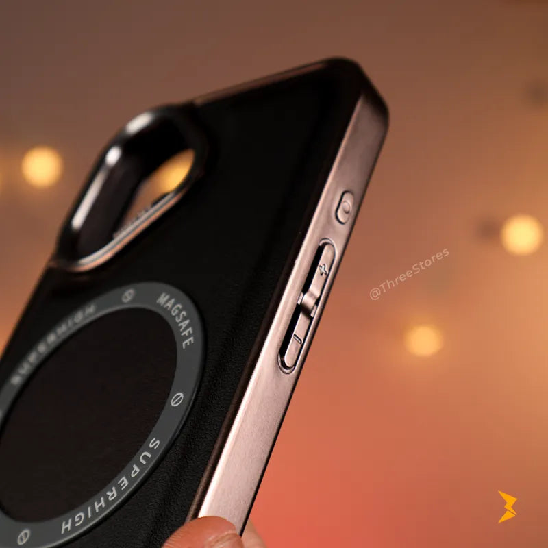 NJOYNY Leather Magsafe Case iPhone 16