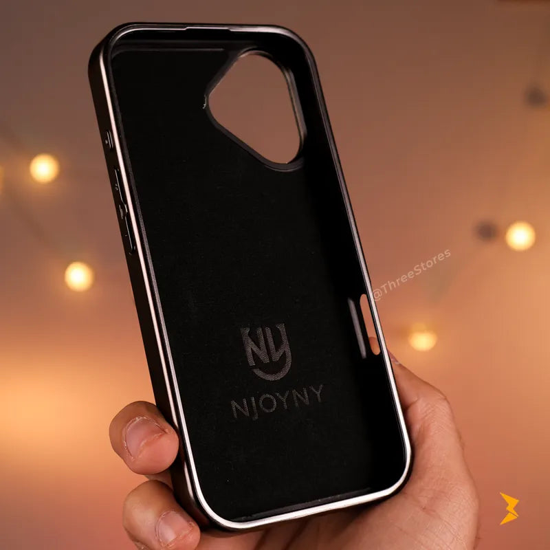 NJOYNY Leather Magsafe Case iPhone 16