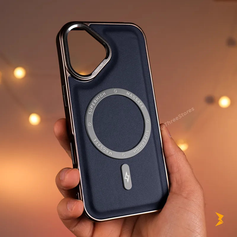 NJOYNY Leather Magsafe Case iPhone 17