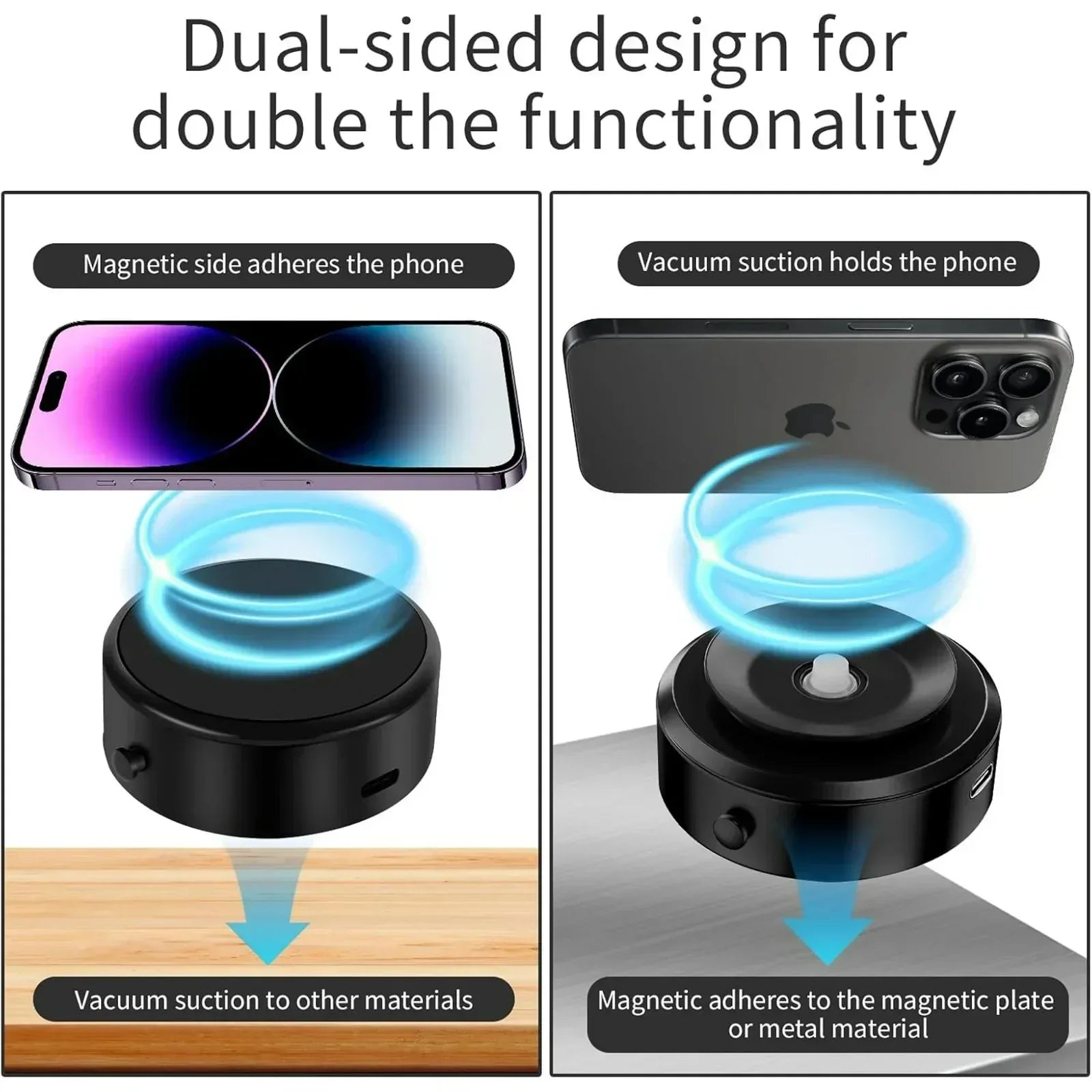 Naidun Double sided Magnetic Phone Stand - Three