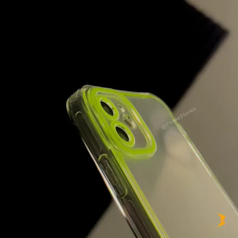 Night Light Neon Transparent Case iPhone 11 - Three