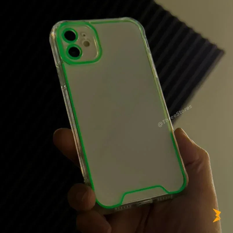 Night Light Neon Transparent Case iPhone 11 - Three