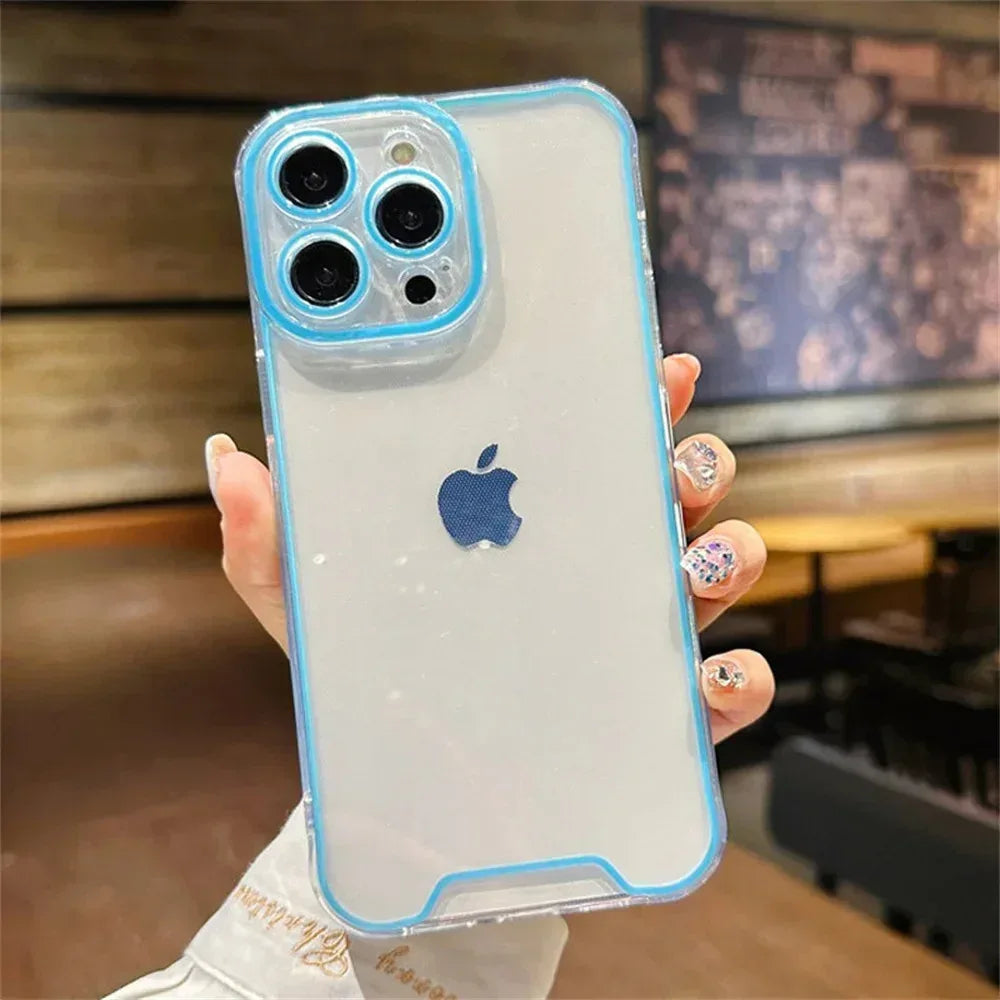 Night Light Neon Transparent Case iPhone 11 Pro Max - Three