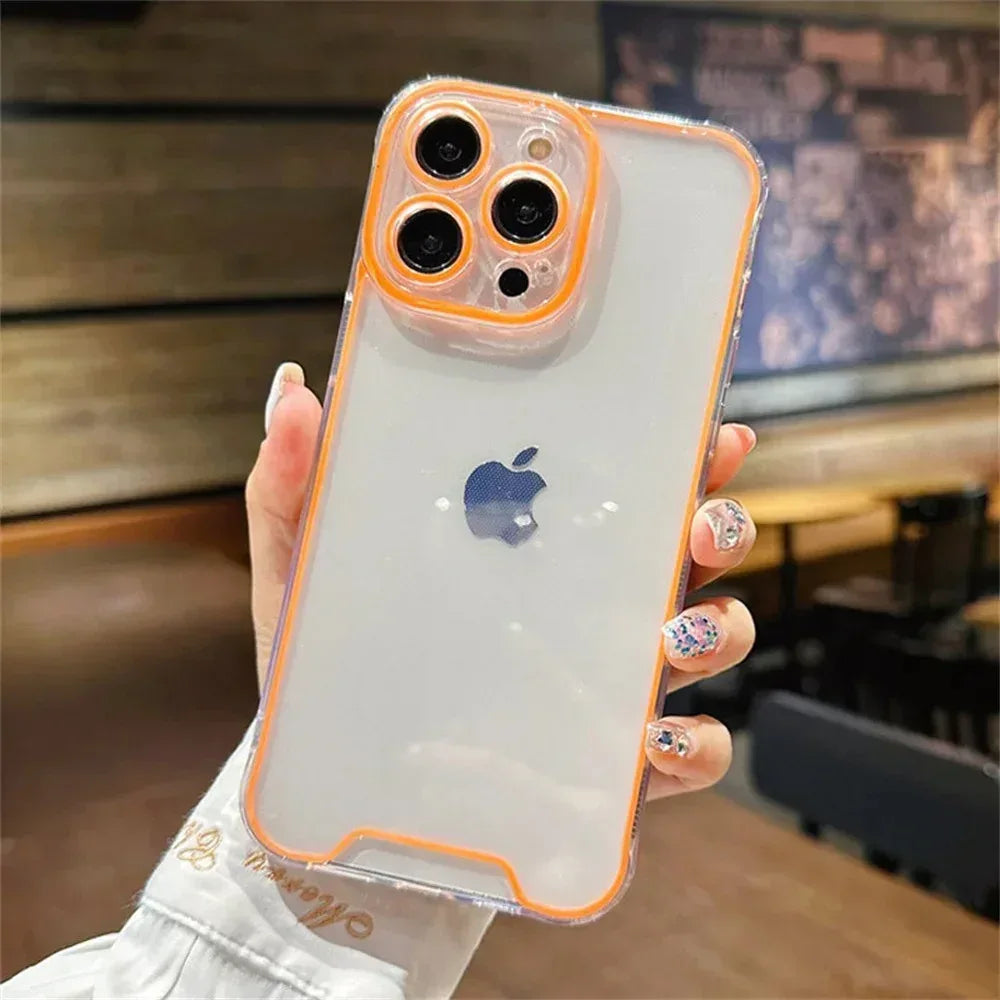 Night Light Neon Transparent Case iPhone 11 Pro Max - Three