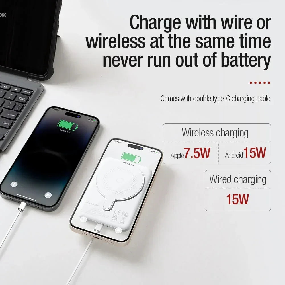 Nillkin 5000 mAh PowerStone Magnetic Power Bank - Three