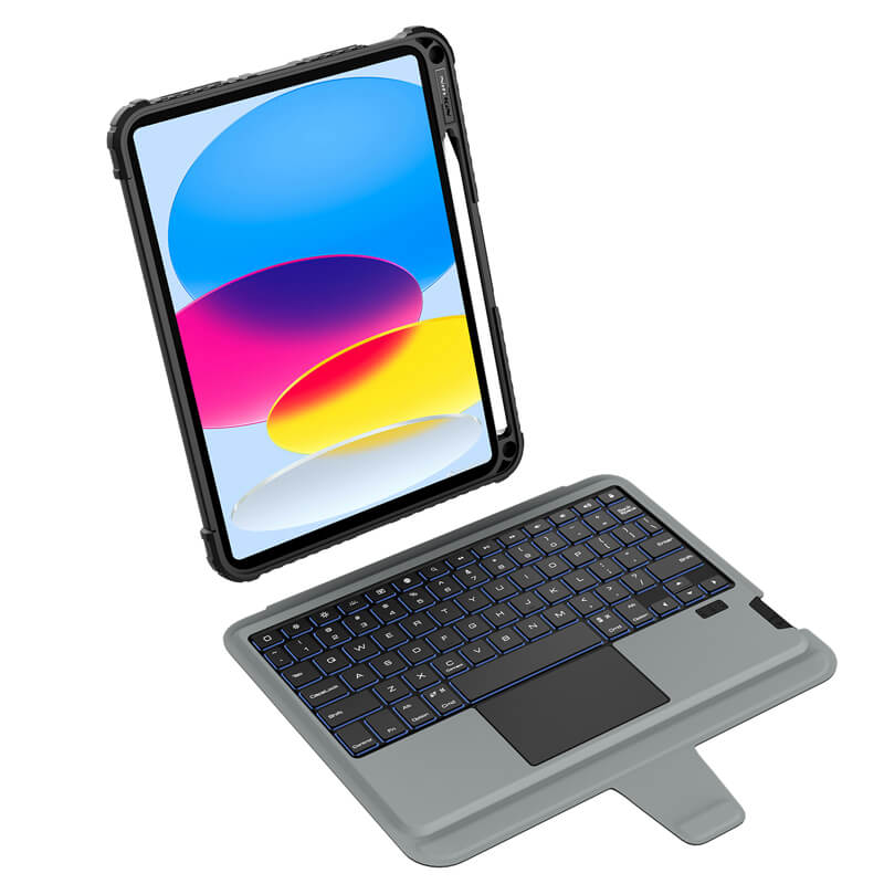 Nillkin Bumper Combo Backlit Keyboard Case for Apple iPad 11 A16 (2025), Apple iPad 10, iPad 10.9 (2022)
