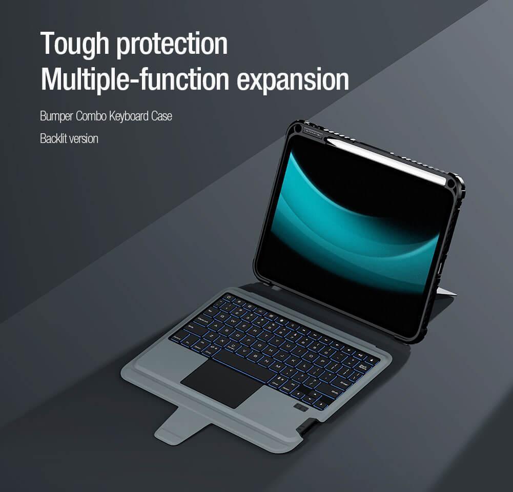 Nillkin Bumper Combo Keyboard Case for ipad 11 (a16) 2025 ipad 10/10.9 2022 - Three