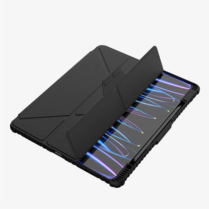 Nillkin Bumper Leather Cover Case Multi-angle Folding Style For & iPad Pro 13 (2025) iPad Air 13 (2025) & iPad Pro 13 (2024) - Three