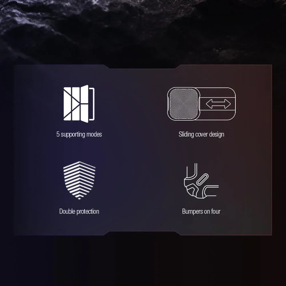 Nillkin Bumper Leather Cover Case Multi-angle Folding Style For & iPad Pro 13 (2025) iPad Air 13 (2025) & iPad Pro 13 (2024) - Three