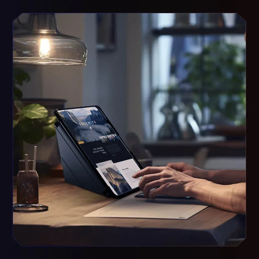 Nillkin Bumper Leather Cover Case Multi-angle Folding Style For & iPad Pro 13 (2025) iPad Air 13 (2025) & iPad Pro 13 (2024) - Three