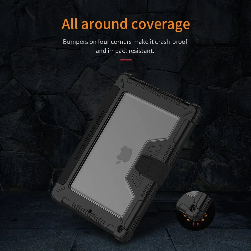 Nillkin Bumper Leather cover case for Apple iPad 10.2 (2019), iPad 10.2 (2020), iPad 10.2 (2021) - Three