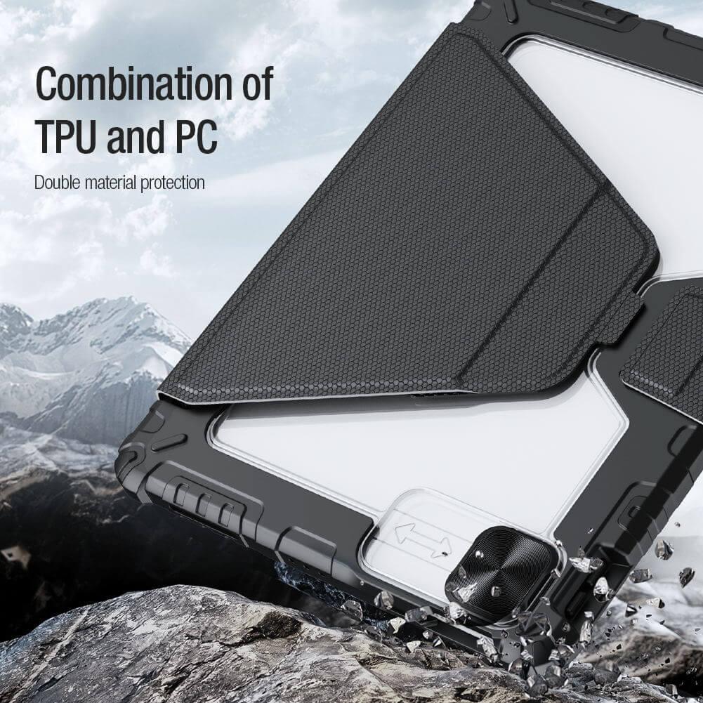 Nillkin Bumper SnapSafe Magnetic Case for Apple iPad 10.2 (2019), iPad 10.2 (2020), iPad 10.2 (2021) - Three