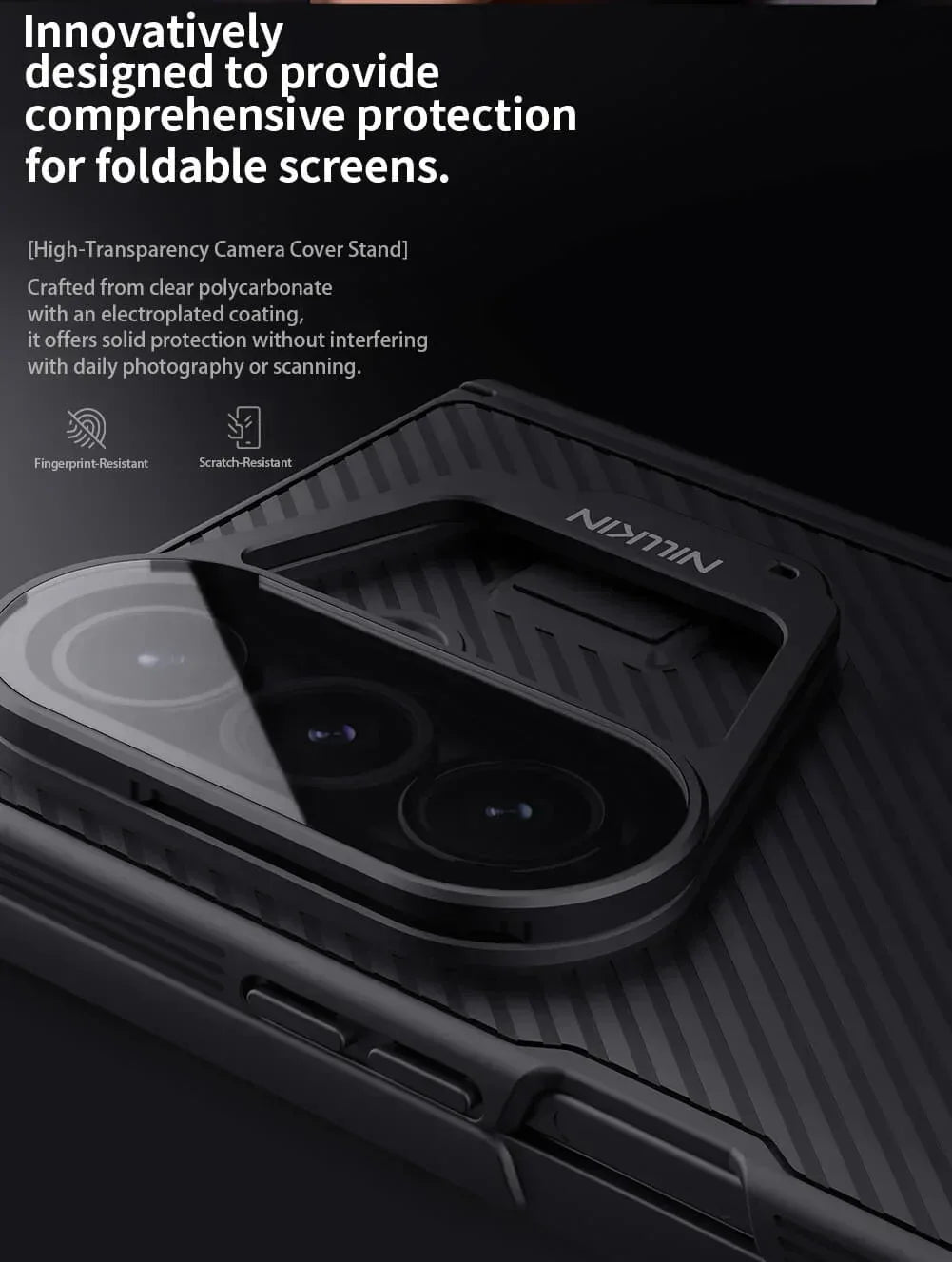 Nillkin Camshield Prop Magnetic Transparent Lens Case Samsung Z Fold 7 - Three