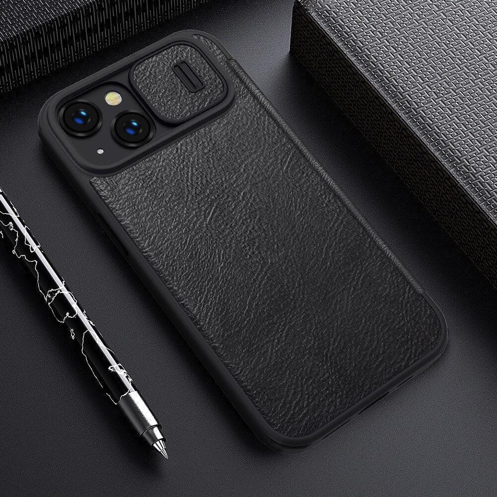 Nillkin Qin Pro Series CamShield Leather case iPhone 13 - Three