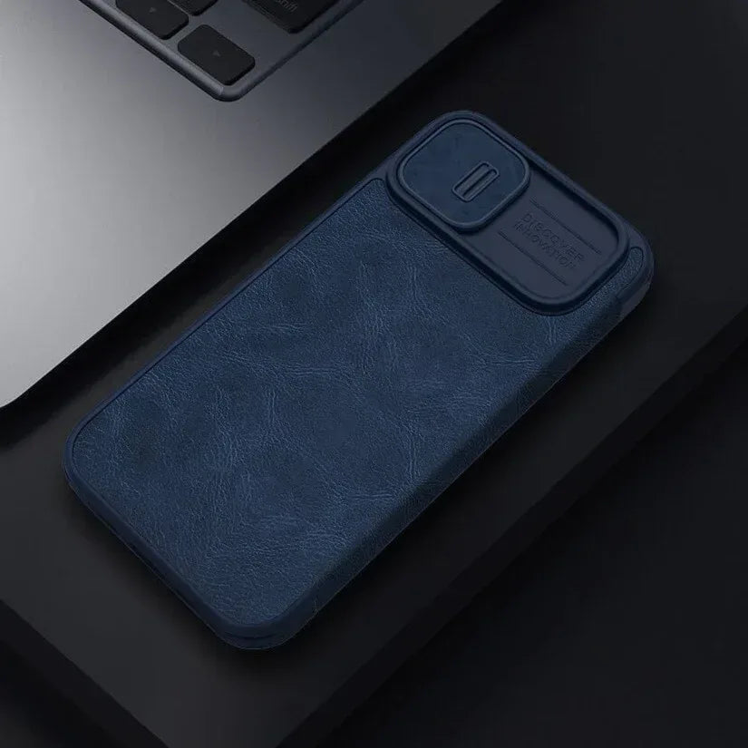 Nillkin Qin Pro Series CamShield Leather case iPhone 13 - Three
