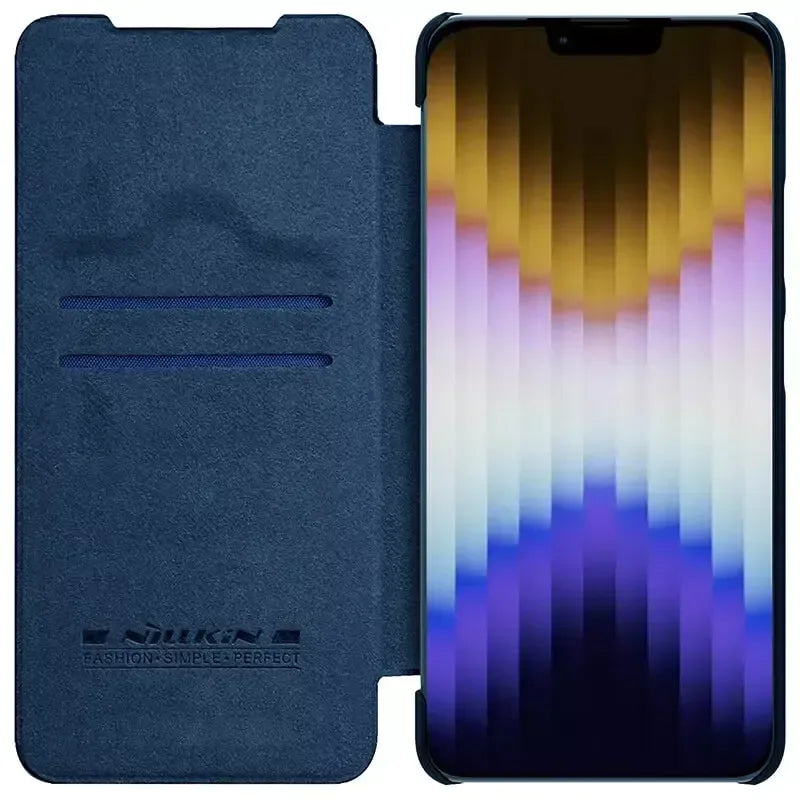 Nillkin Qin Pro Series CamShield Leather case iPhone 13 - Three