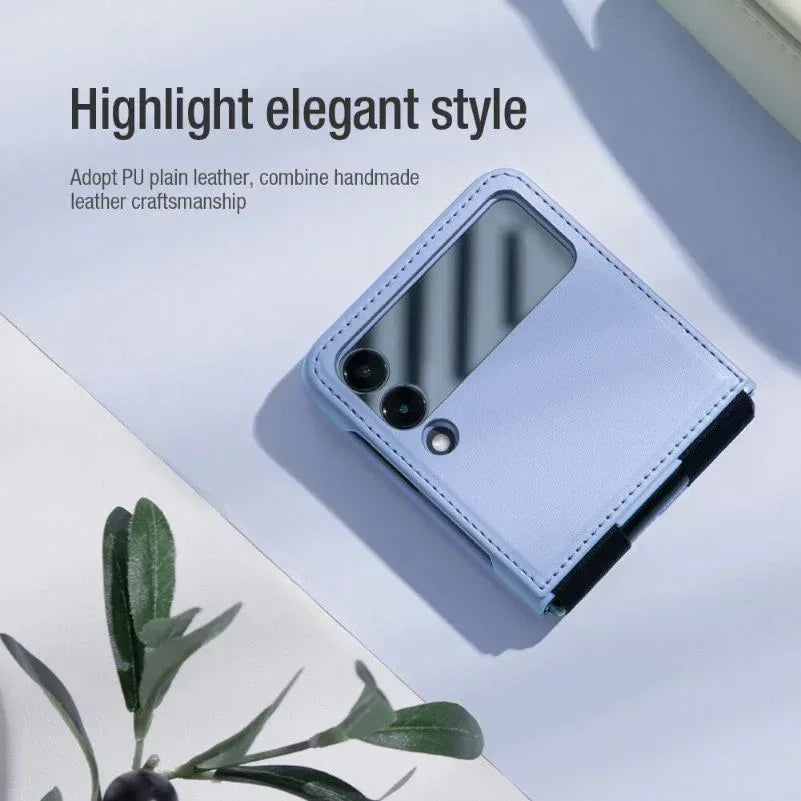 Nillkin Qin leather Case Samsung Z Flip 3 - Three