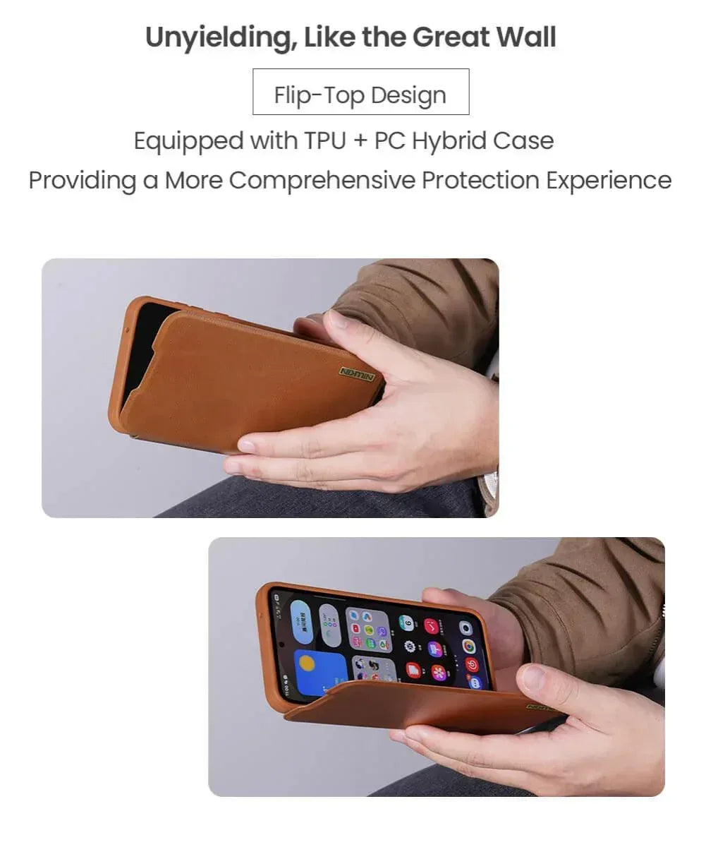 Nillkin Window Leather Wallet Case Samsung S25 Ultra - Three