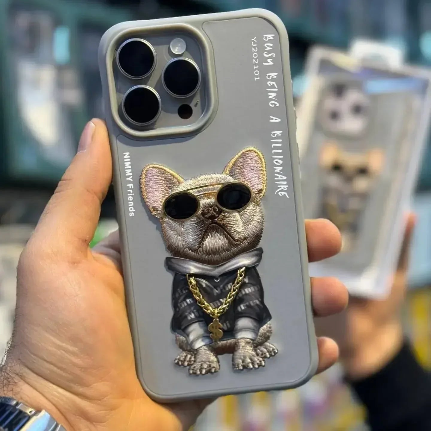 Nimmy 3D Chain Case iPhone 15 Pro Max - Three