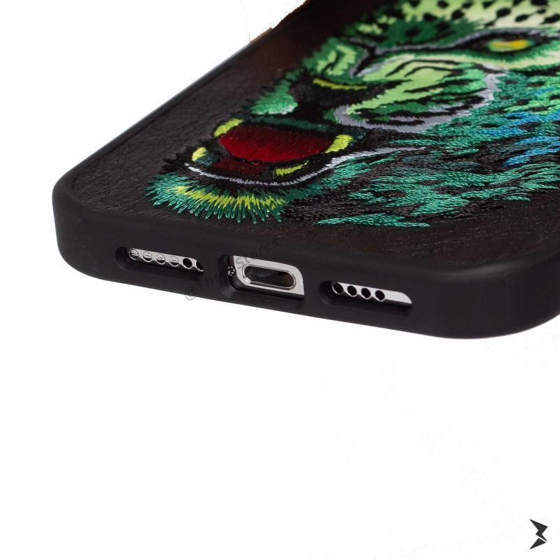 Nimmy Tiger Leather Case iPhone 12 Pro Max - Three