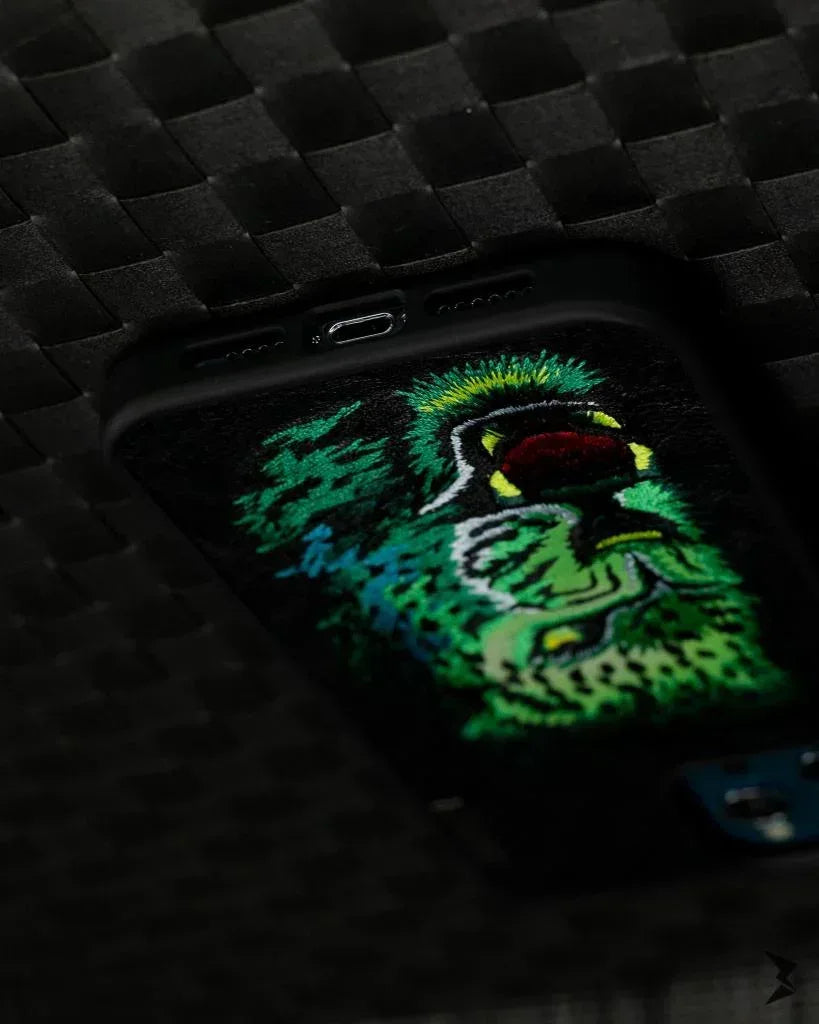 Nimmy Tiger Leather Case iPhone 12 Pro Max - Three