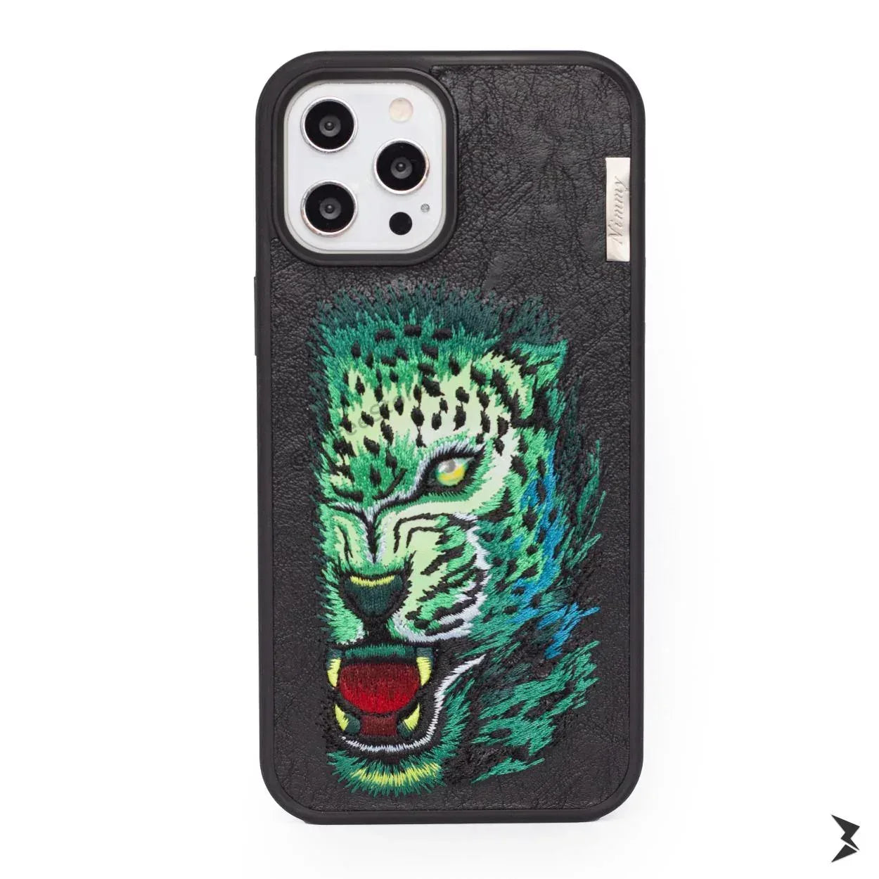 Nimmy Tiger Leather Case iPhone 12 Pro Max - Three