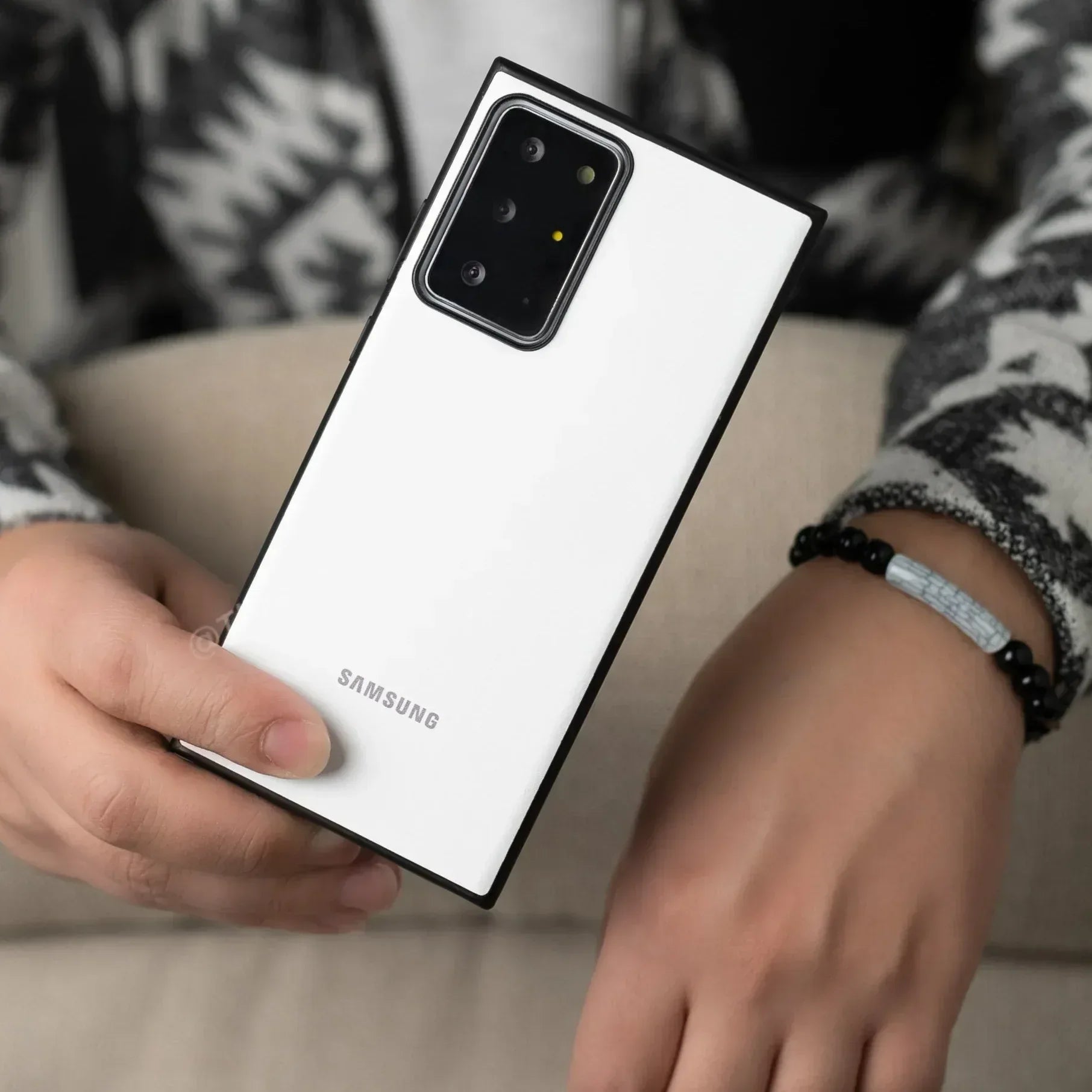 Slim Leather Camera Protection Case Samsung Note 20 Ultra - Three