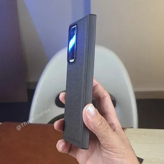 Black Leather Case Samsung Note 20 Ultra - Three