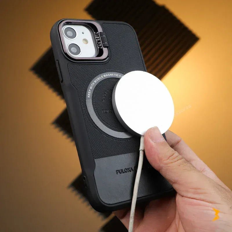 Noval Leather Stand Magsafe Case iPhone 11 - Three