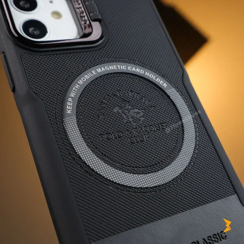 Noval Leather Stand Magsafe Case iPhone 11 - Three