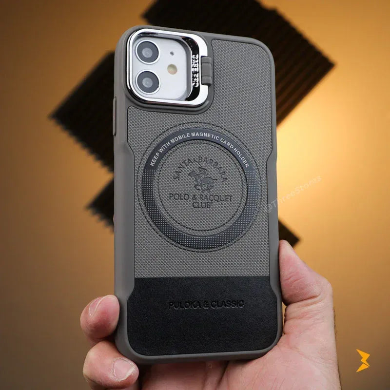 Noval Leather Stand Magsafe Case iPhone 11 - Three