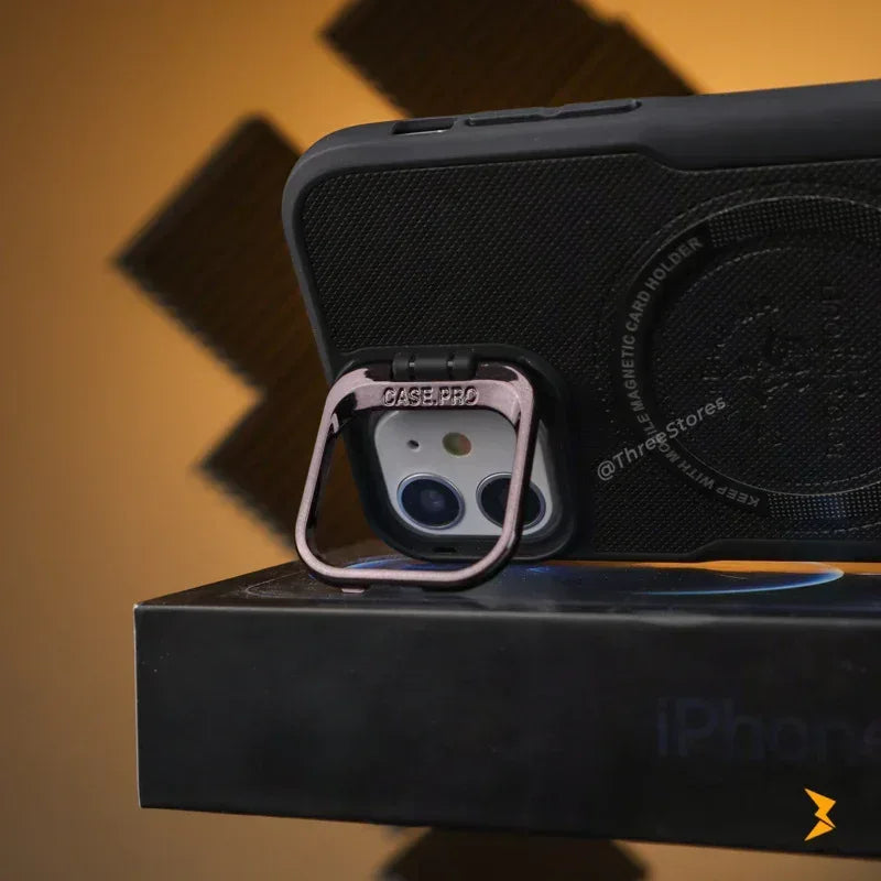 Noval Leather Stand Magsafe Case iPhone 11 - Three