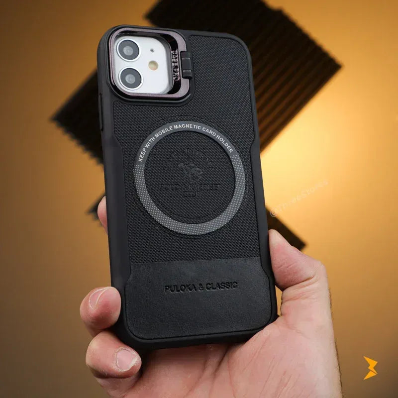 Noval Leather Stand Magsafe Case iPhone 11 - Three