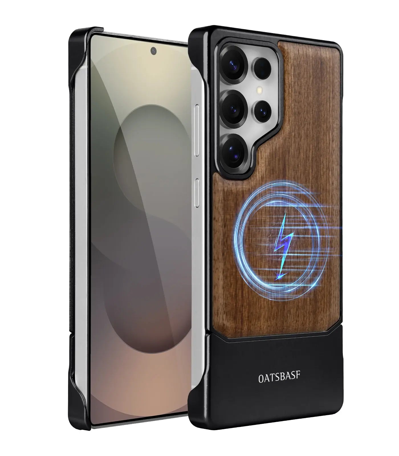 OATSBASF Metalic Wood Magsafe Case Samsung S25 Ultra