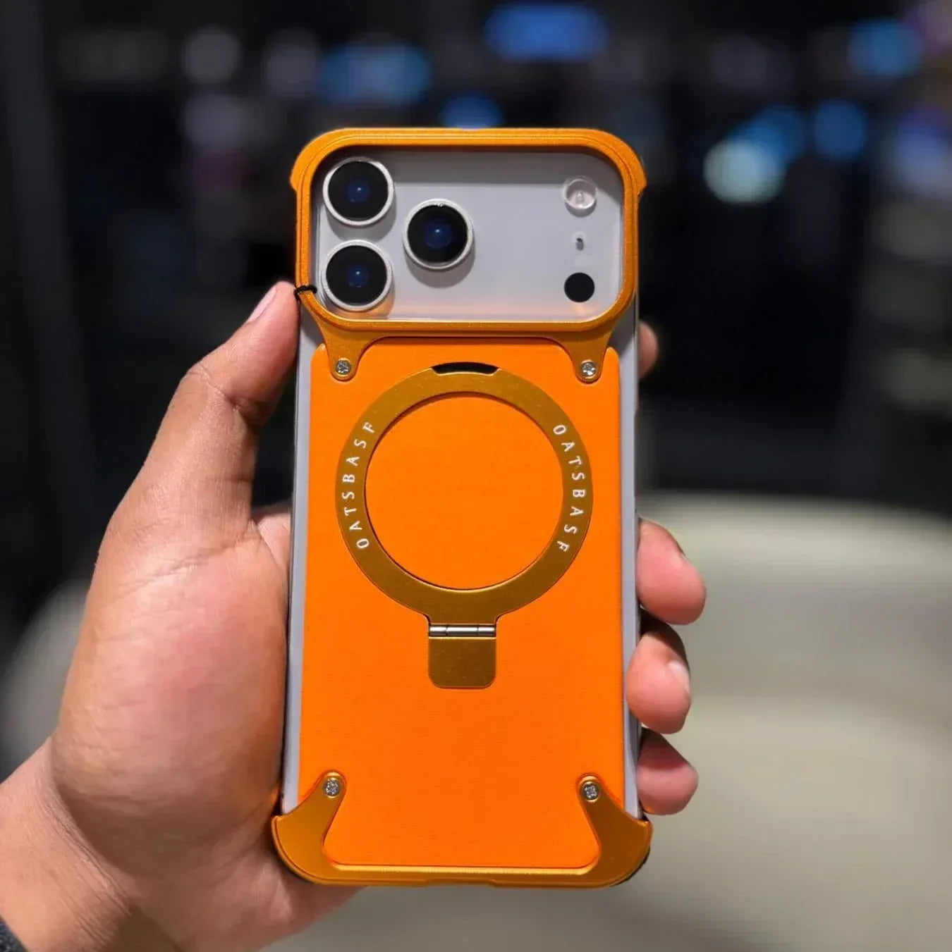 Oatsbasf Rustic Stand Magsafe Case iPhone 17 Pro Max - Three