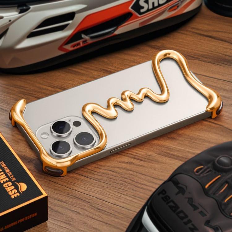 One Line Metal Case iPhone 16 Pro Max - Three