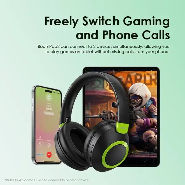 Oraimo BoomPop 2 ENC Over-Ear Wireless Headphones - Three