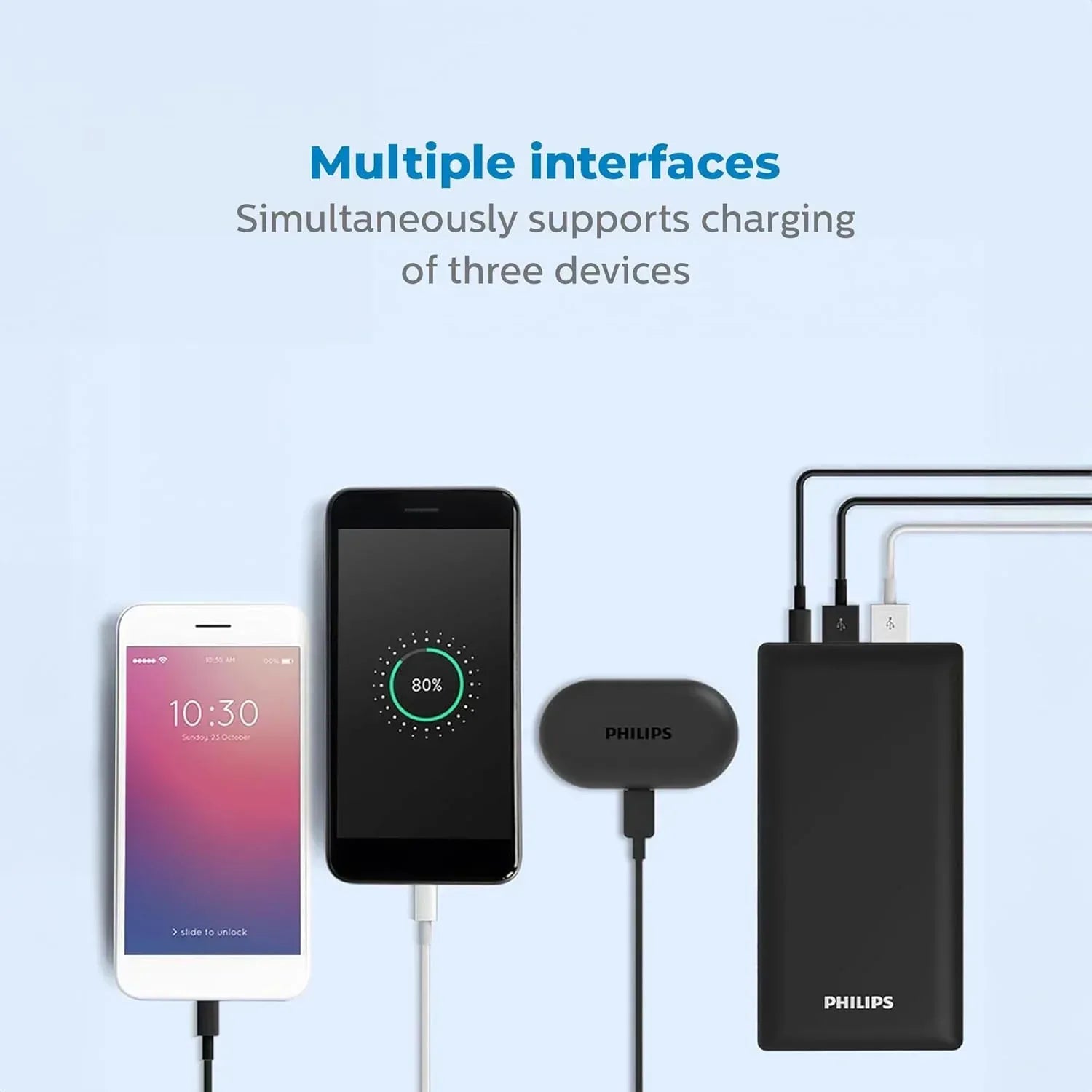 Philips Power Bank 20,000 mAh DLP7721C/00 - Three