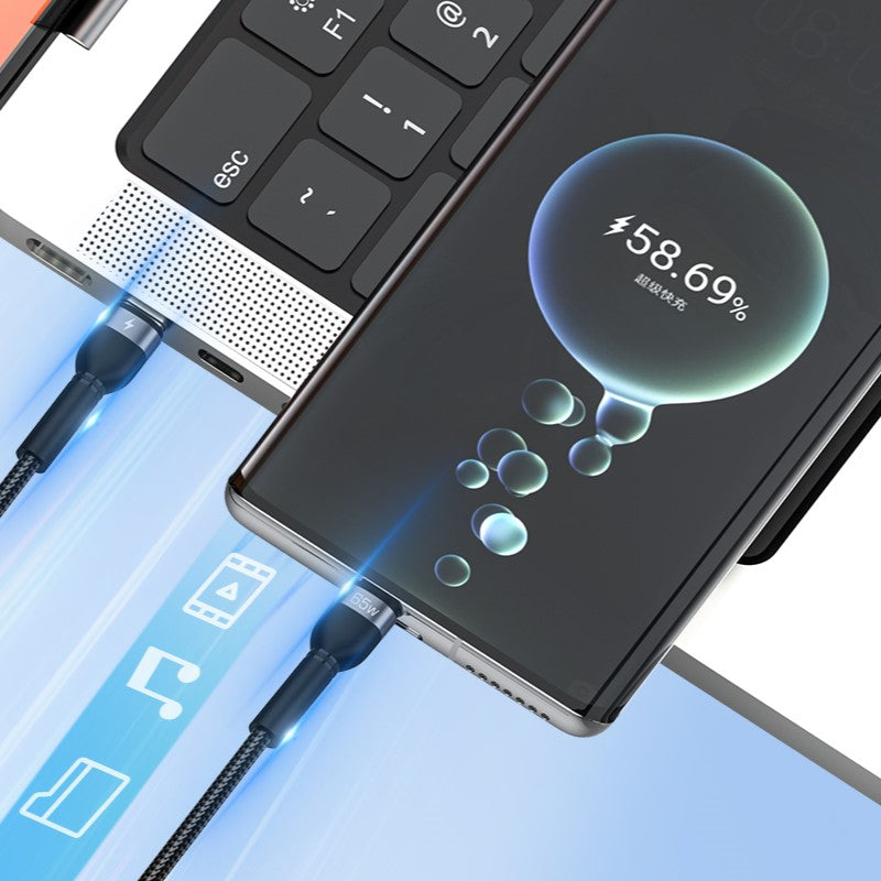 يتوافق الشاحن Recci مع مجموعة واسعة من الأجهزة التي تدعم منافذ Type-C وLightning، مما يجعله متعدد الاستخدامات