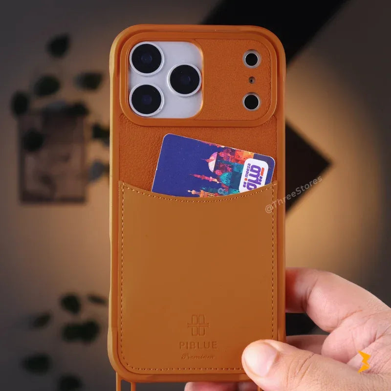 Piblue Lether Wallet Case iPhone 17 Pro Max - Three