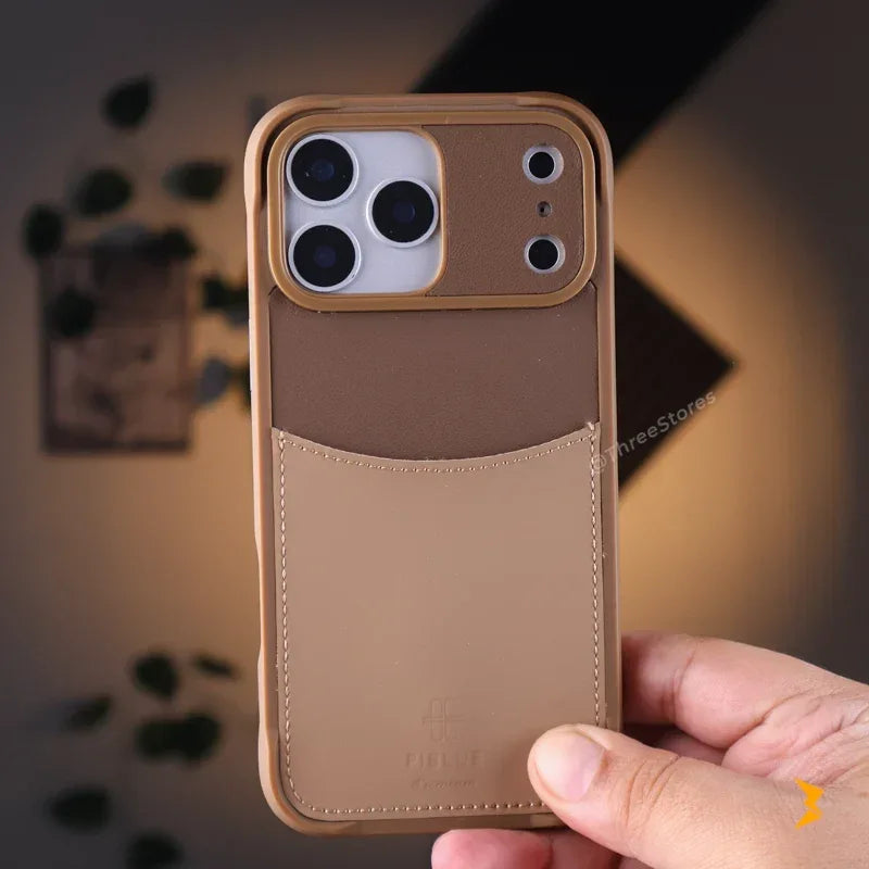 Piblue Lether Wallet Case iPhone 17 Pro Max - Three