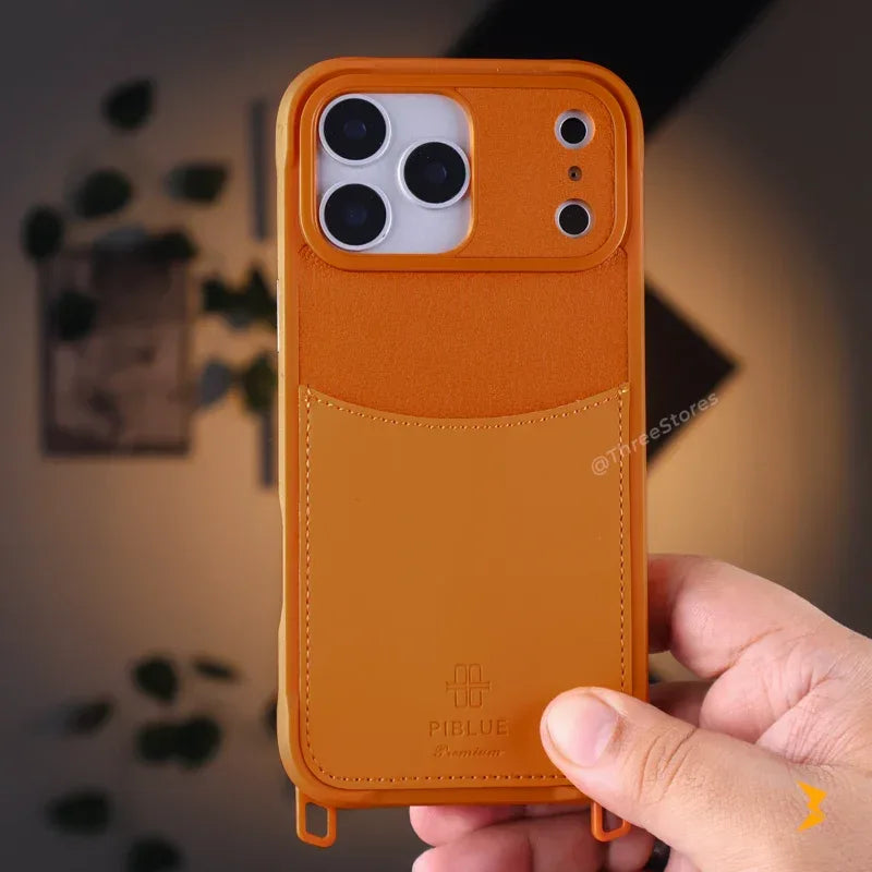 Piblue Lether Wallet Case iPhone 17 Pro Max - Three