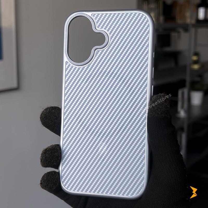Plating Frame Carbon Magsafe Case iPhone 16 - Three